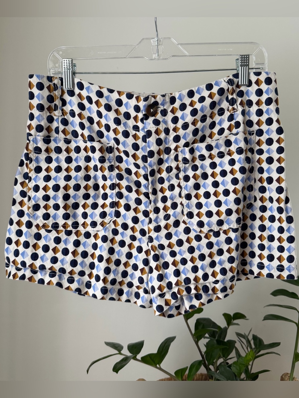 Women's Anthropologie MAEVE Colette High Rise Mini Shorts Linen Blend Size 32